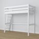 Cama alta de madera N02 80x200 Cama alta de madera N02 80x200 Blanco/ Gris