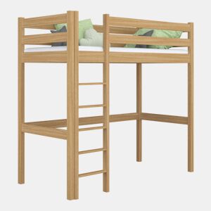 Cama mezzanine de carvalho N05 carvalho natural