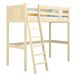 Cama alta de madera N04 120x200 Cama alta de madera N04 120x200 Pino