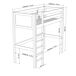 Cama alta de madera N06 80x190 Cama alta de madera N06 80x190 Pino