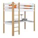 Cama alta de madera con escritorio N05 90x180 Cama alta de madera con escritorio N05 90x180 Madera