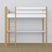 Cama alta de madera con escritorio N05 90x180 Cama alta de madera con escritorio N05 90x180 Madera