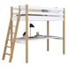 Cama alta de madera con escritorio N02 80x180 Cama alta de madera con escritorio N02 80x180 Madera