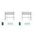 Cama alta de madera N06 80x180 Cama alta de madera N06 80x180 Blanco/ Gris