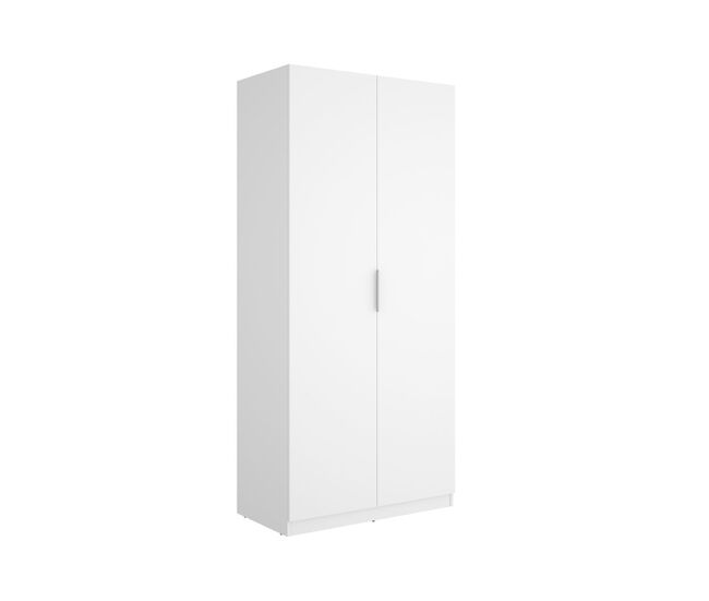 Armario emax 2 puertas batientes con barra blanco 203,5x91x51,4 cm