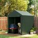 Carpa para Herramienta Metal Galvanizado, PE Outsunny Carpa para Herramienta Metal Galvanizado, PE Outsunny Verde