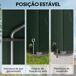 Carpa para Herramienta Metal Galvanizado, PE Outsunny Carpa para Herramienta Metal Galvanizado, PE Outsunny Verde