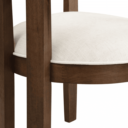 Cadeira de sala de jantar, pacote de 2 - confortável e respirável, estilo moderno, linho - cor nogueira Cadeira de sala de jantar, pacote de 2 - confortável e respirável, estilo moderno, linho - cor nogueira