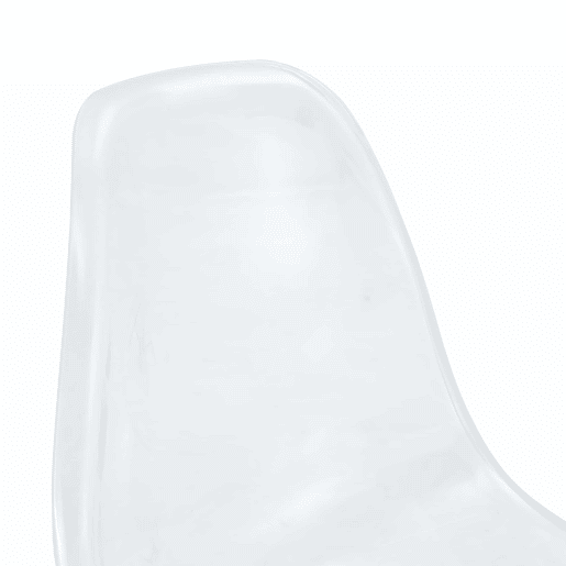 Conjunto de 2 bancos transparentes - Design flutuante, altura total: 102 cm - Dourado