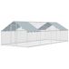 Gallinero para Exterior Acero Galvanizado, Tela Oxford PawHut Gallinero para Exterior Acero Galvanizado, Tela Oxford PawHut Gris