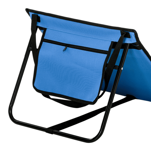 Outsunny Conjunto de 2 Esteiras de Praia Dobráveis em Tecido Oxford 600D com Encosto Reclinável e Alça de Transporte para Jardim 142x51x40 cm Azul
