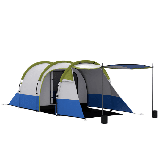 Outsunny Tenda Familiar para 3 Pessoas Tenda de Campismo Dobrável Leve com 2 Quartos Bolsa de Transporte Impermeável 2000 mm para Praia e Caminhadas 420x200x150 cm Azul Escuro e Verde Outsunny Tenda Familiar para 3 Pessoas Tenda de Campismo Dobrável Leve com 2 Quartos Bolsa de Transporte Impermeável 2000 mm para Praia e Caminhadas 420x200x150 cm Azul Escuro e Verde
