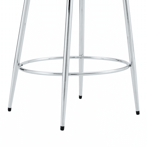 Conjunto de 2 bancos transparentes - Design flutuante - Altura: 102 cm - Pernas metálicas prateadas