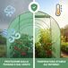 Invernadero de jardín con estructura metálica y cubierta de PE Invernadero de jardín con estructura metálica y cubierta de PE Verde