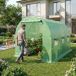 Invernadero de jardín con estructura metálica y cubierta de PE Invernadero de jardín con estructura metálica y cubierta de PE Verde
