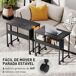 Escritorio Plegable MDF, Acero HOMCOM, oficina - escritorios Escritorio Plegable MDF, Acero HOMCOM, oficina - escritorios Negro