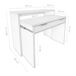 Escritorio Nexo Extensible Diseño Moderno y Funcional 90x66 Escritorio Nexo Extensible Diseño Moderno y Funcional 90x66 Blanco