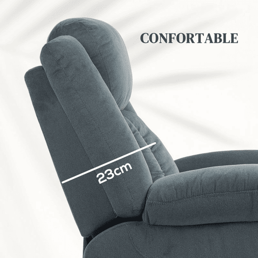 Poltrona Relax Reclinável Elétrica HOMCOM Levanta Pessoas com Porta USB Controlo Remoto Assento Largo Apoio para os Pés Estofada em Tecido Aveludado Cinzento Poltrona Relax Reclinável Elétrica HOMCOM Levanta Pessoas com Porta USB Controlo Remoto Assento Largo Apoio para os Pés Estofada em Tecido Aveludado Cinzento
