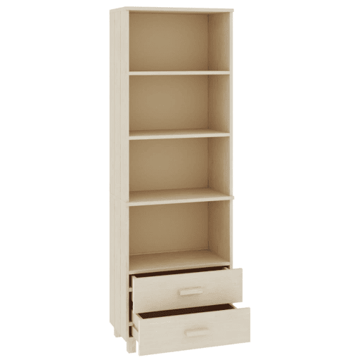 Aparador - Bufete - Móvei de apoio alto HAMAR 60x35x180 cm pinho maciço castanho-mel pt4103