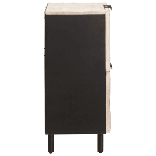 Bufete - Móvei de apoio com porta Acabamento em Wash Branco 60 x 33 x 75 cm pt1723