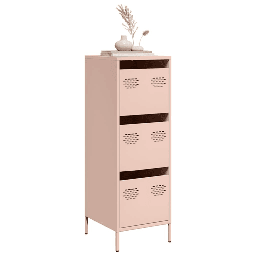 Aparador - Bufete - Móvei de apoio alto 39x35x103,5 cm aço rosa pt2364