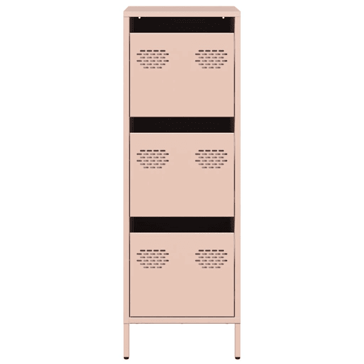 Aparador - Bufete - Móvei de apoio alto 39x35x103,5 cm aço rosa pt2364