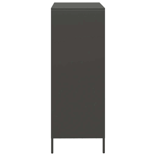 Armário alto - Bufete - Móvei de apoio 68x39x103,5 cm aço preto pt2341
