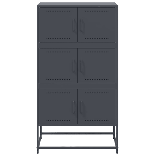 Aparador - Bufete - Móvei de apoio 68,5x38,5x123,5 cm aço antracite pt2244