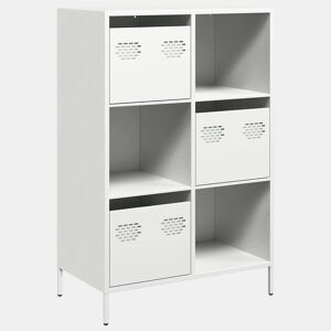 Armário alto - Bufete - Móvei de apoio 68x39x103,5 cm aço branco pt2220