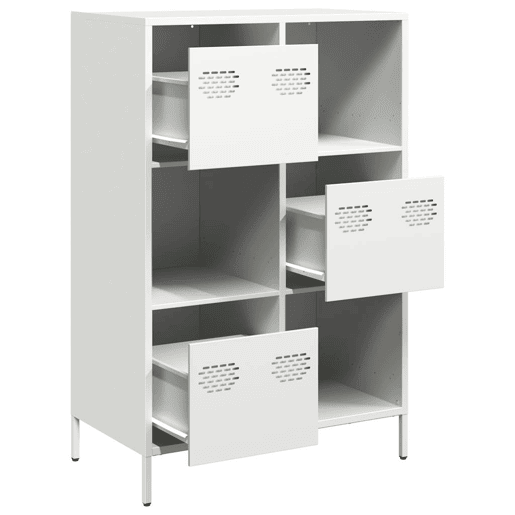 Armário alto - Bufete - Móvei de apoio 68x39x103,5 cm aço branco pt2220