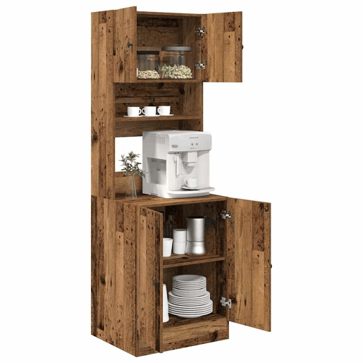 Bufete - Móvei de apoio de Cozinha 2 pcs Madeira antiga 60 x 50 x 180 cm pt2423