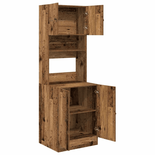 Bufete - Móvei de apoio de Cozinha 2 pcs Madeira antiga 60 x 50 x 180 cm pt2423