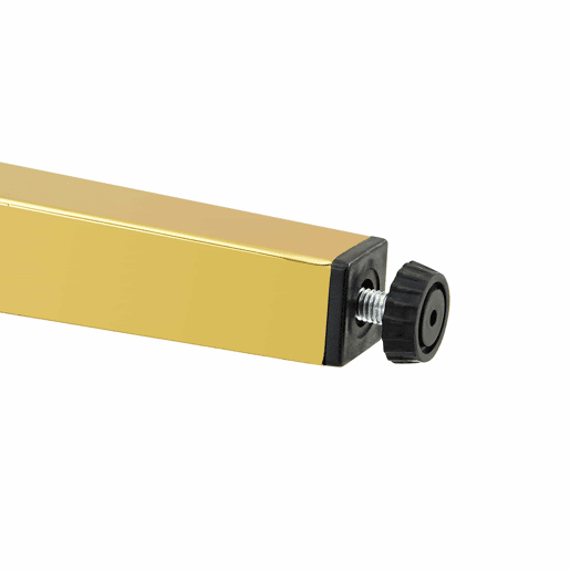 Cadeiras de sala de jantar 4 unidades - Luxo leve, metal dourado brilhante - Branco+Dourado