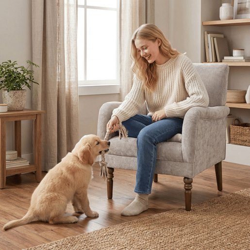 HOMCOM Poltrona Relax Sofá Individual Estofado em Linho Apoios de Braços Elegantes Pés de Madeira Maciça Acolchoamento Espesso para Sala Quarto e Escritório Cinzento