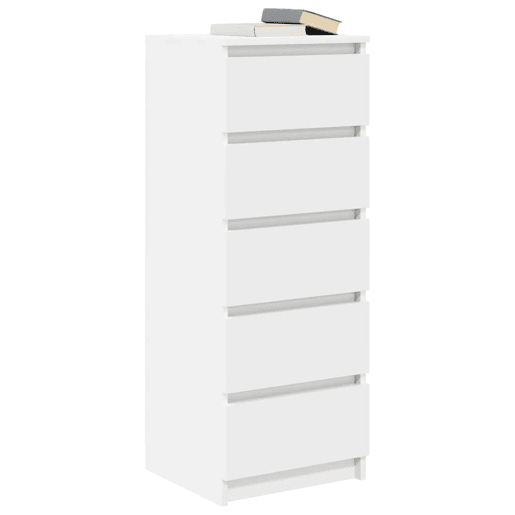 Aparador - Bufete - Móvei de apoio com gavetas 37,5x35x99 cm derivados de madeira branco pt1809