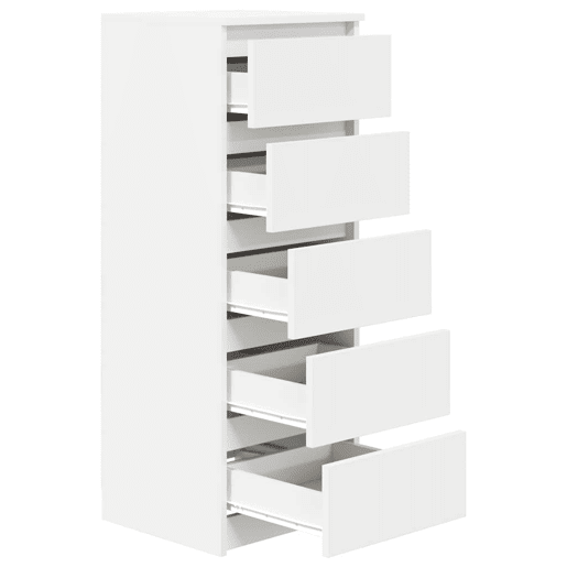 Aparador - Bufete - Móvei de apoio com gavetas 37,5x35x99 cm derivados de madeira branco pt1809