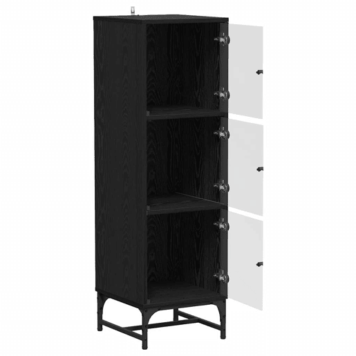 Bufete - Móvei de apoio Carvalho Preto 35 x 37 x 117 cm pt4967 Bufete - Móvei de apoio Carvalho Preto 35 x 37 x 117 cm pt4967