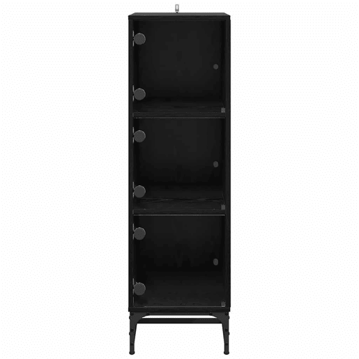 Bufete - Móvei de apoio Carvalho Preto 35 x 37 x 117 cm pt4967 Bufete - Móvei de apoio Carvalho Preto 35 x 37 x 117 cm pt4967