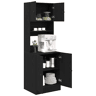 Bufete - Móvei de apoio de Cozinha 2 pcs Carvalho Preto 60 x 50 x 180 cm pt2425