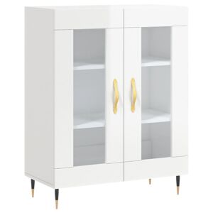 Aparador - Bufete - Móvei de apoio 69,5x34x90 cm madeira processada branco brilhante pt2580