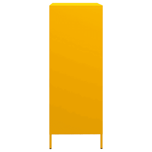 Aparador - Bufete - Móvei de apoio alto 39x35x103,5 cm aço amarelo mostarda pt2179