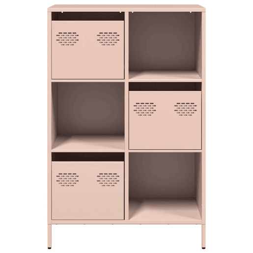 Armário alto - Bufete - Móvei de apoio 68x39x103,5 cm aço rosa pt2375