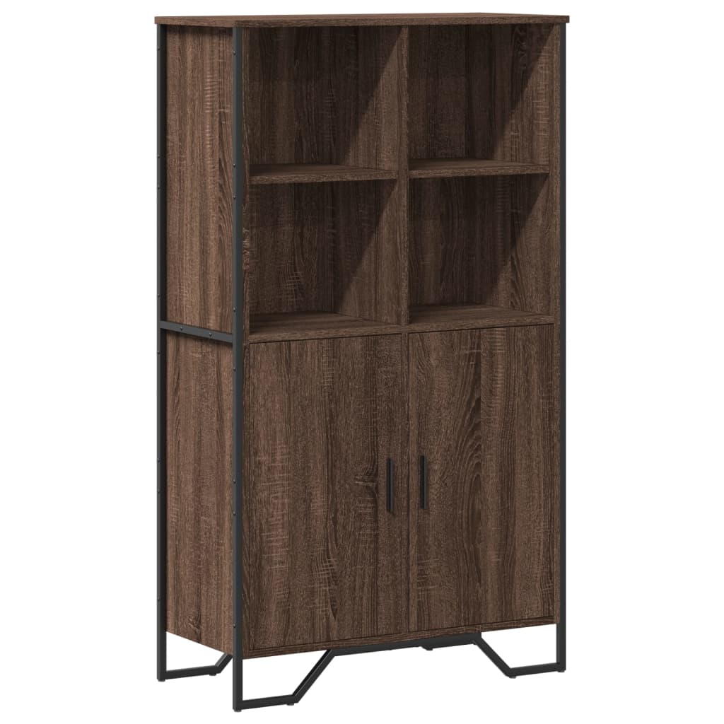 Aparador alto - Mueble de almacenamiento 79 Roble
