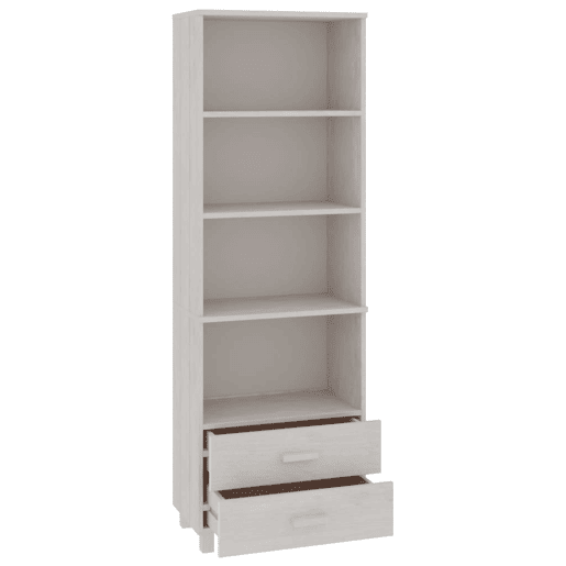 Aparador - Bufete - Móvei de apoio alto HAMAR 60x35x180 cm pinho maciço branco pt4108