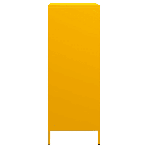 Armário alto - Bufete - Móvei de apoio 68x39x103,5 cm aço amarelo mostarda pt2185