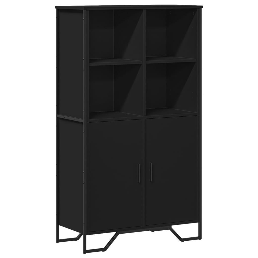 Aparador alto - Mueble de almacenamiento 79 Negro