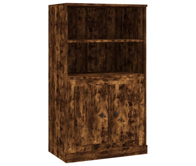 Aparador - mueble de almacenamiento de madera contrachapada roble ahumado 60x35,5x103,5 cm es3010