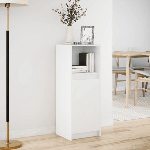 Aparador - Bufete - Móvei de apoio c luzes LED 38x34x100 cm derivados de madeira branco pt2110