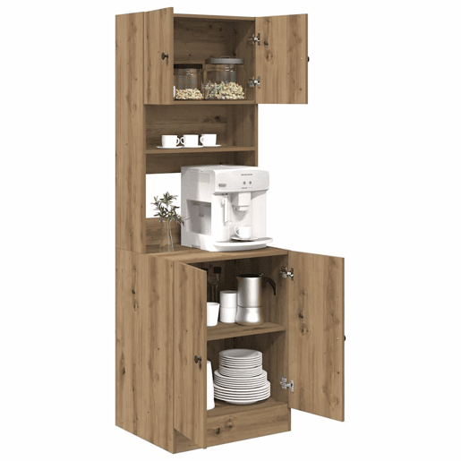 Bufete - Móvei de apoio de Cozinha 2 pcs Carvalho Artesanal 60 x 50 x 180 cm pt2424