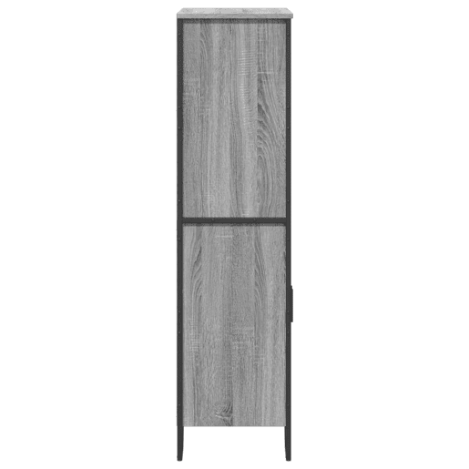 Armário alto - Bufete - Móvel de apoio 79,5x35,5x137,5 cm deriv. madeira cinzento sonoma pt1470